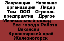 Заправщик › Название организации ­ Лидер Тим, ООО › Отрасль предприятия ­ Другое › Минимальный оклад ­ 23 000 - Все города Работа » Вакансии   . Красноярский край,Железногорск г.